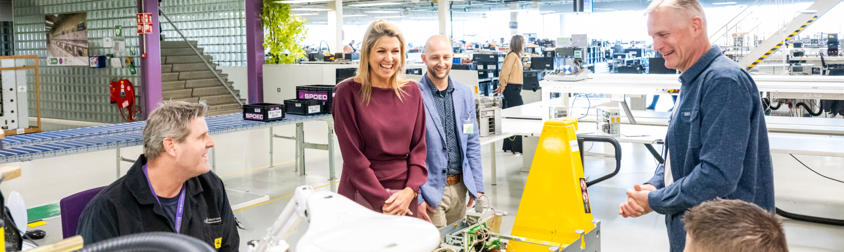 Queen Máxima visits JC-Electronics